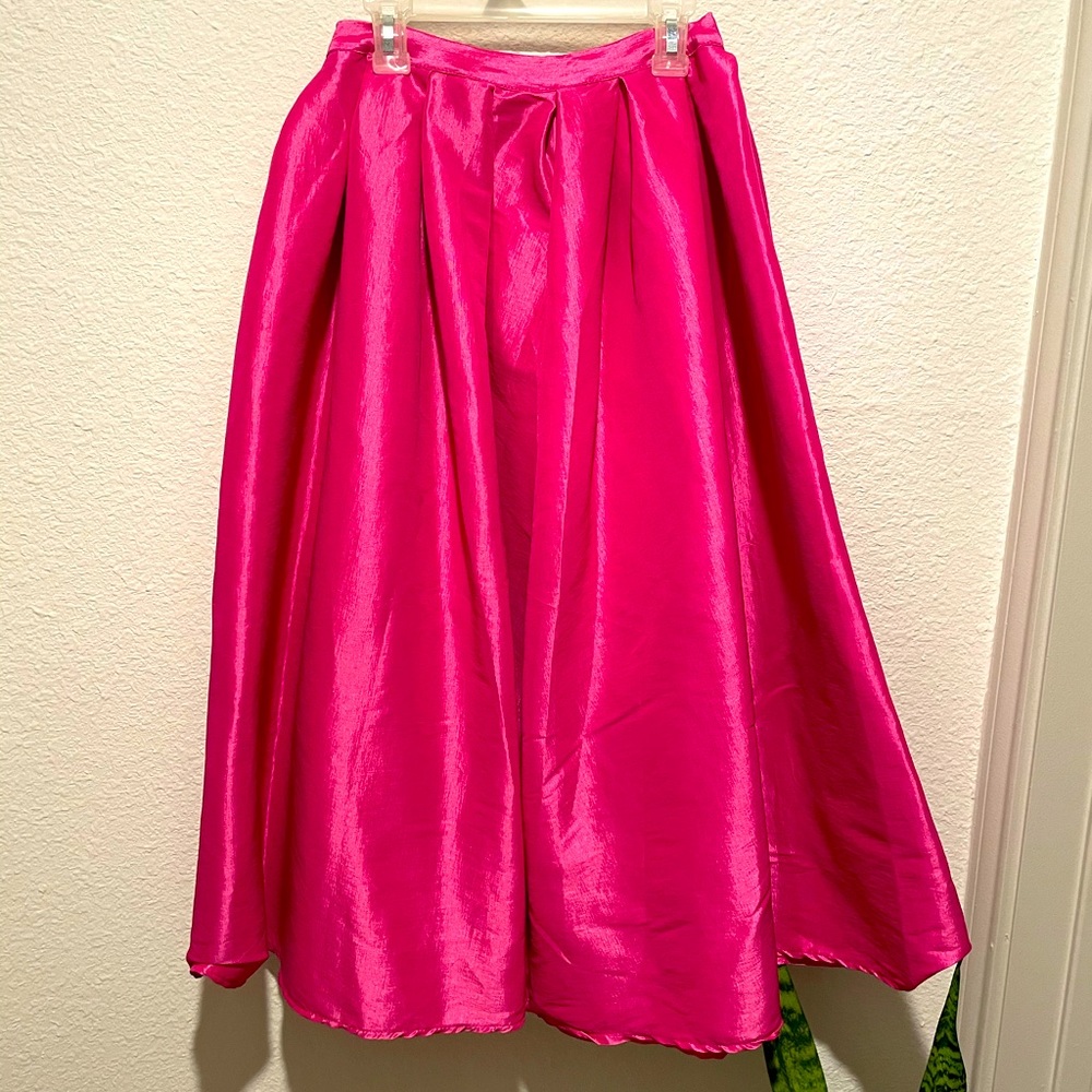 Hot pink skirt